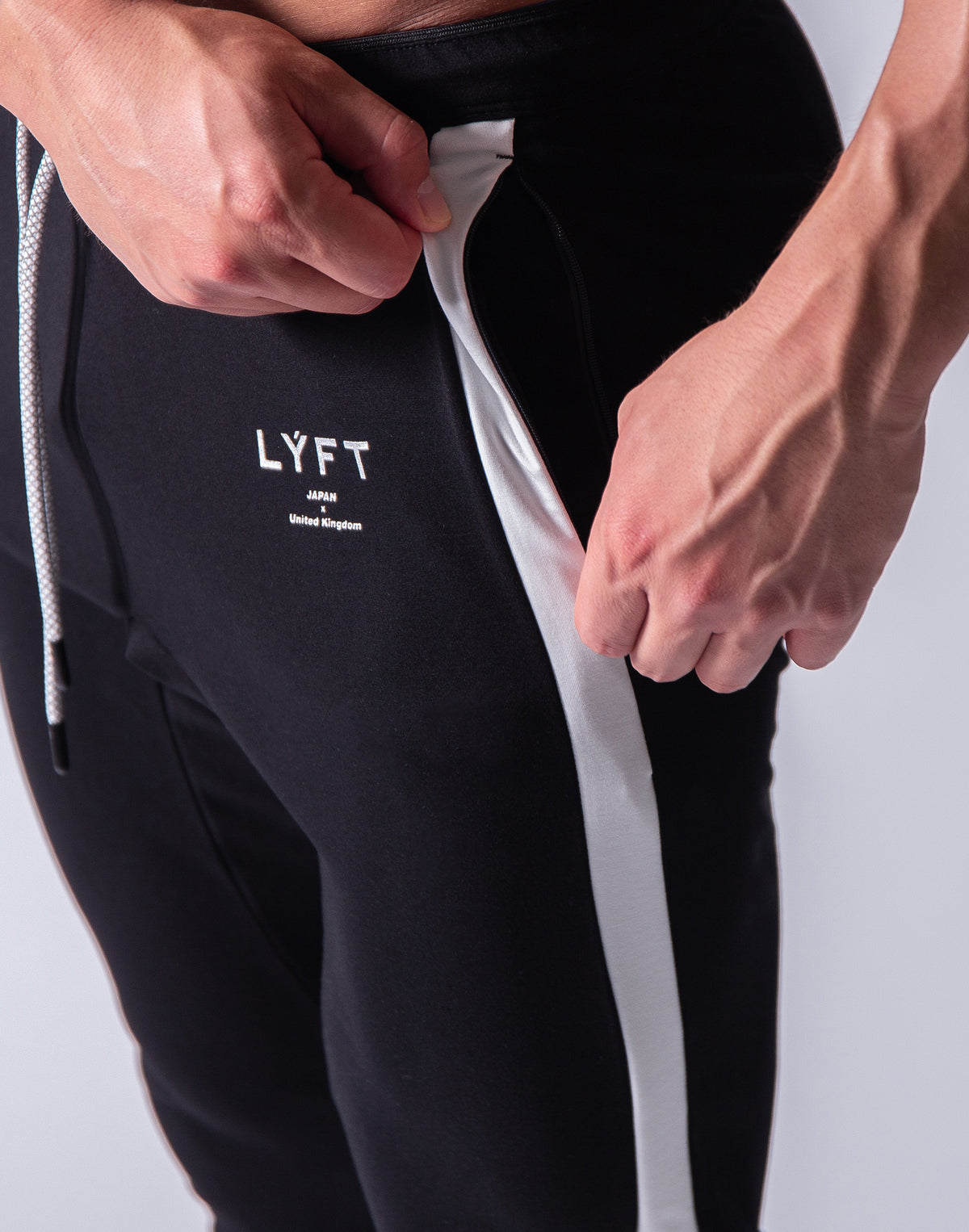 One Line Long Pants - Black
