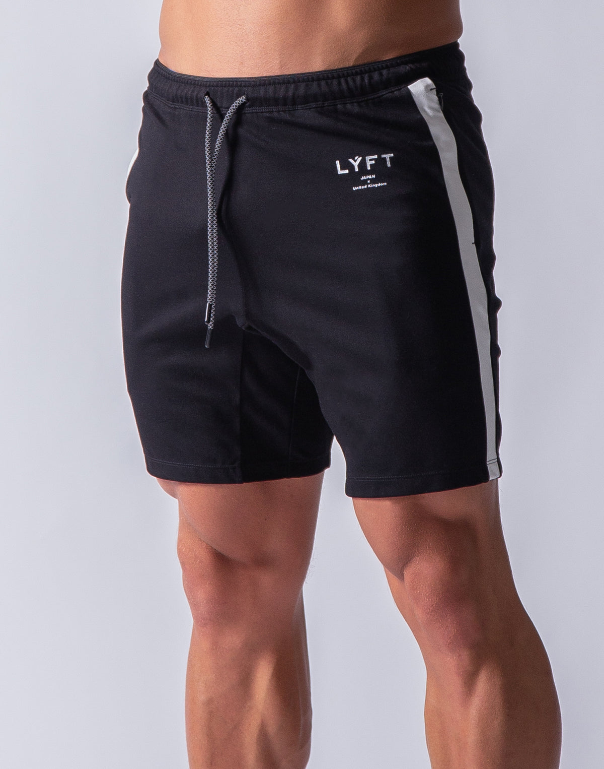 One Line Half Pants - Black