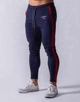 One Line Long Pants - Navy
