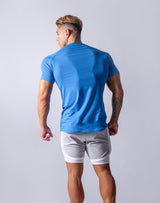 LYFT Box Logo Slim Fit T-Shirts - Blue/White