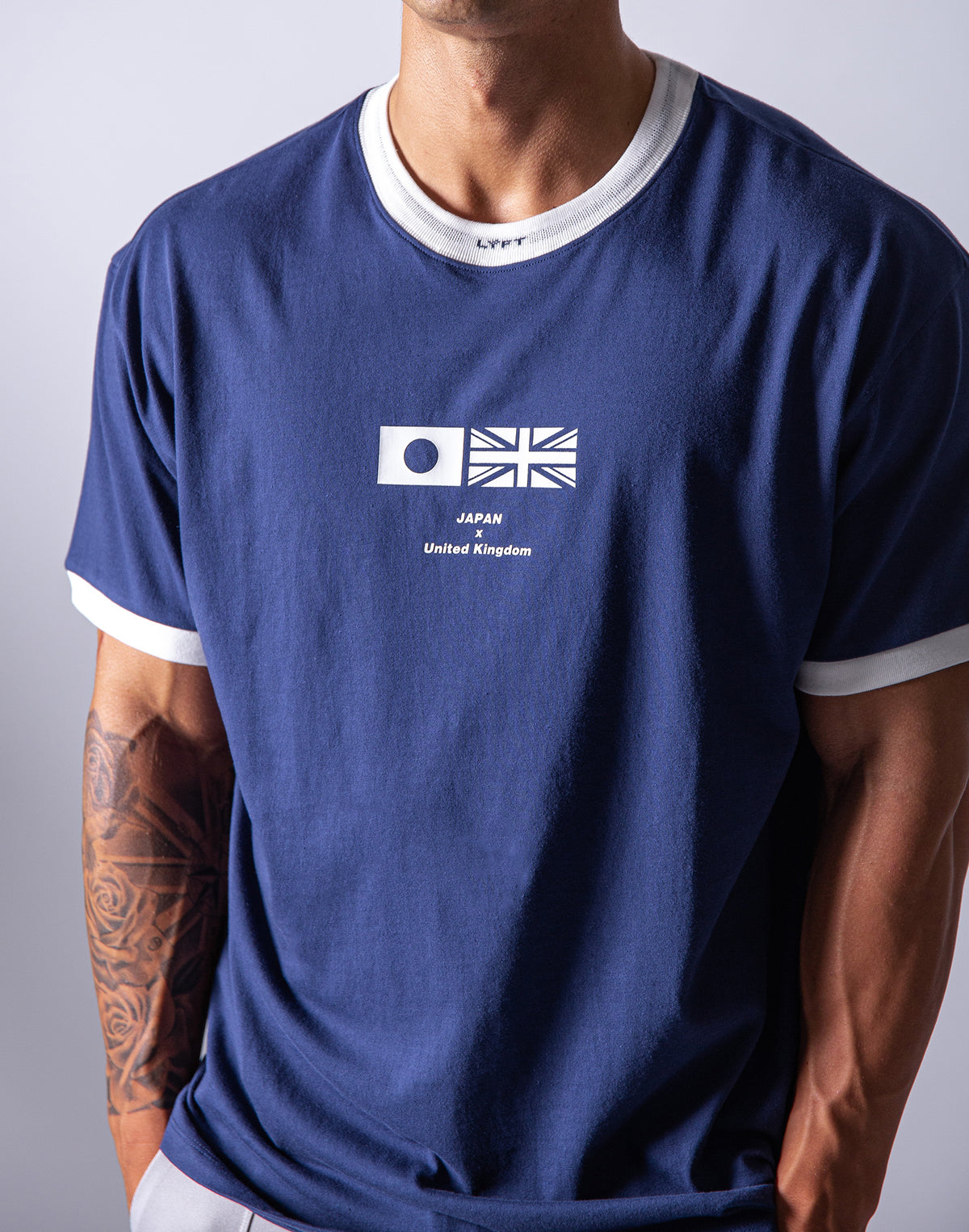 Neck LÝFT Big Size T-Shirt - Navy