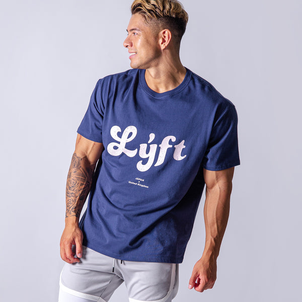 LYFT Casual logo Big T-Shirts - Navy/Pink – LÝFT