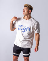 LÝFT Casual logo Big T-Shirts - White/Blue