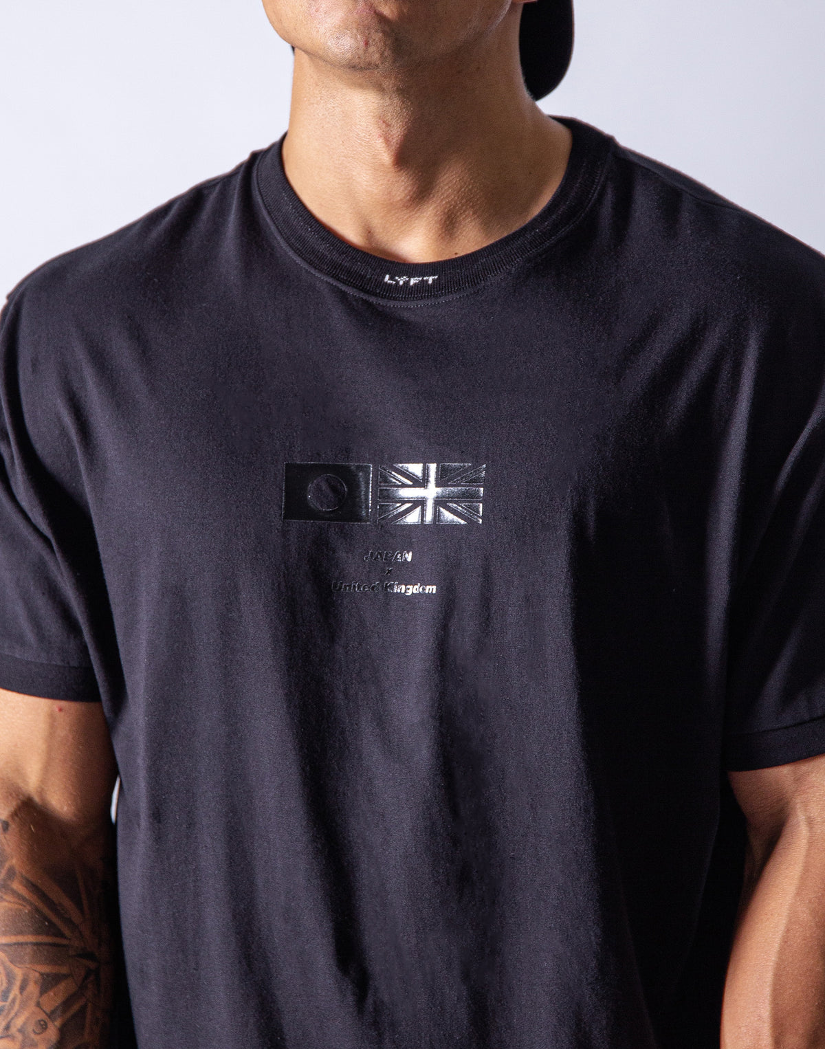Neck LÝFT Big Size T-Shirt - Black