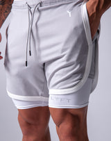 LÝFT Short Strong Shorts with leggings - Grey