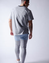 Ý Wide Big-size T-Shirt - Grey