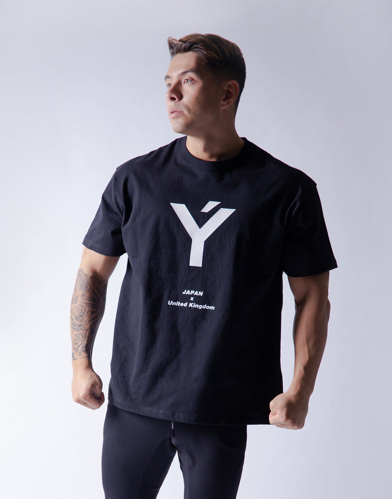 Ý Wide Big-size T-Shirt - Black