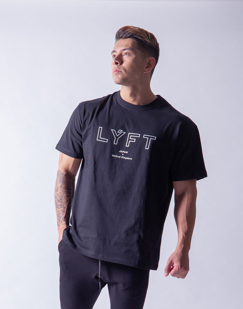 LÝFT Wide Big-size T-Shirt 2 - Black