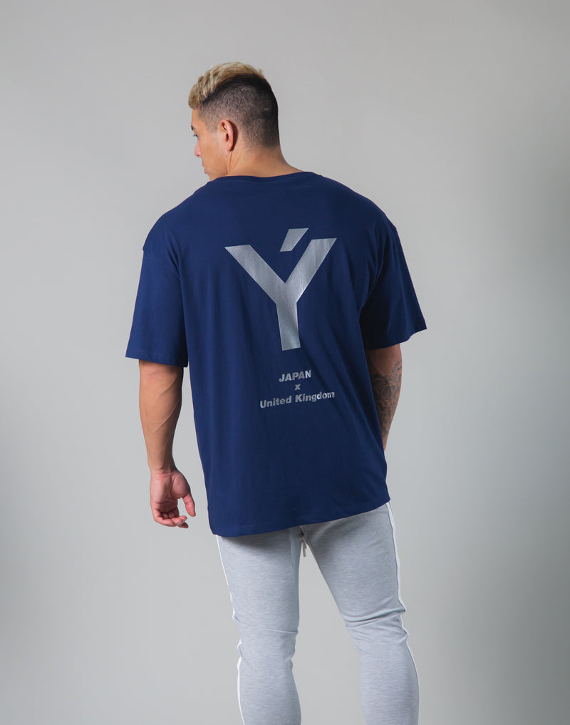 <transcy>Back Big Y Logo Big T-shirts --Navy</transcy>