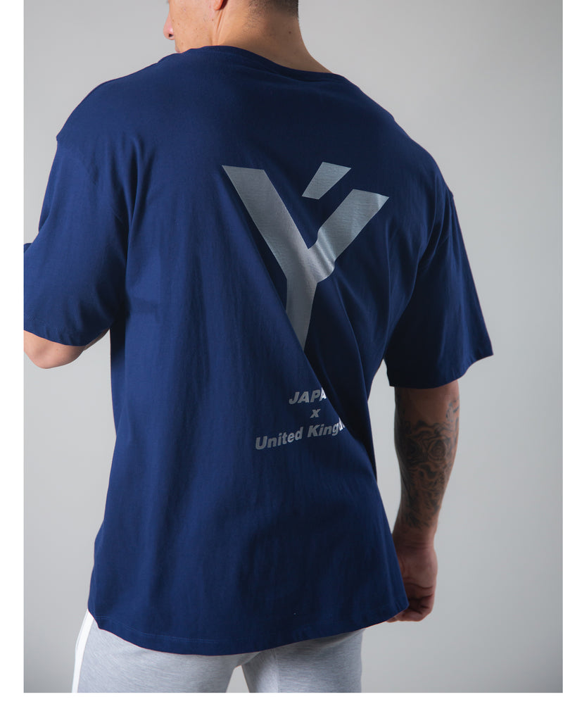 <transcy>Back Big Y Logo Big T-shirts --Navy</transcy>