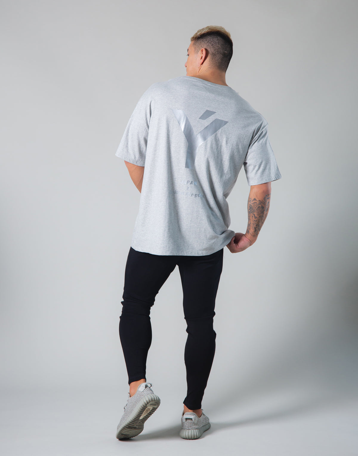 Back Big Y Logo Big T-shirts - Grey