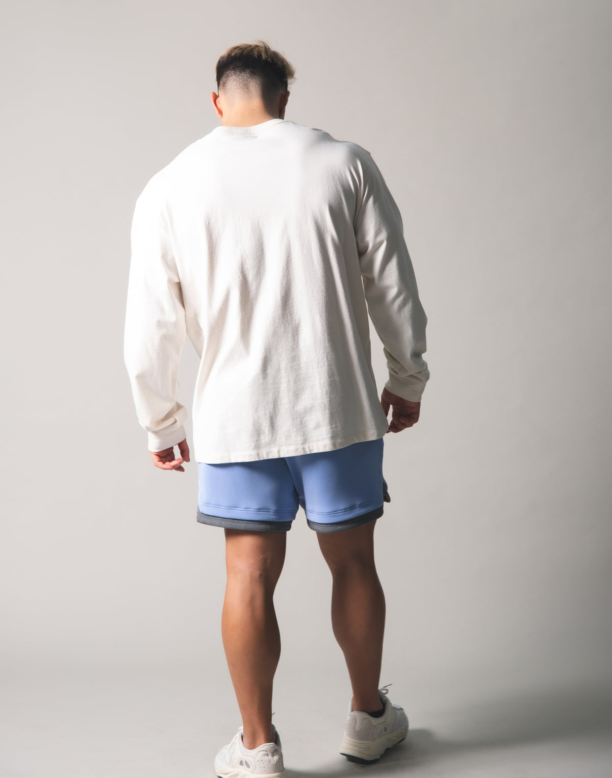 Metalic Logo Long T-Shirt - Off White