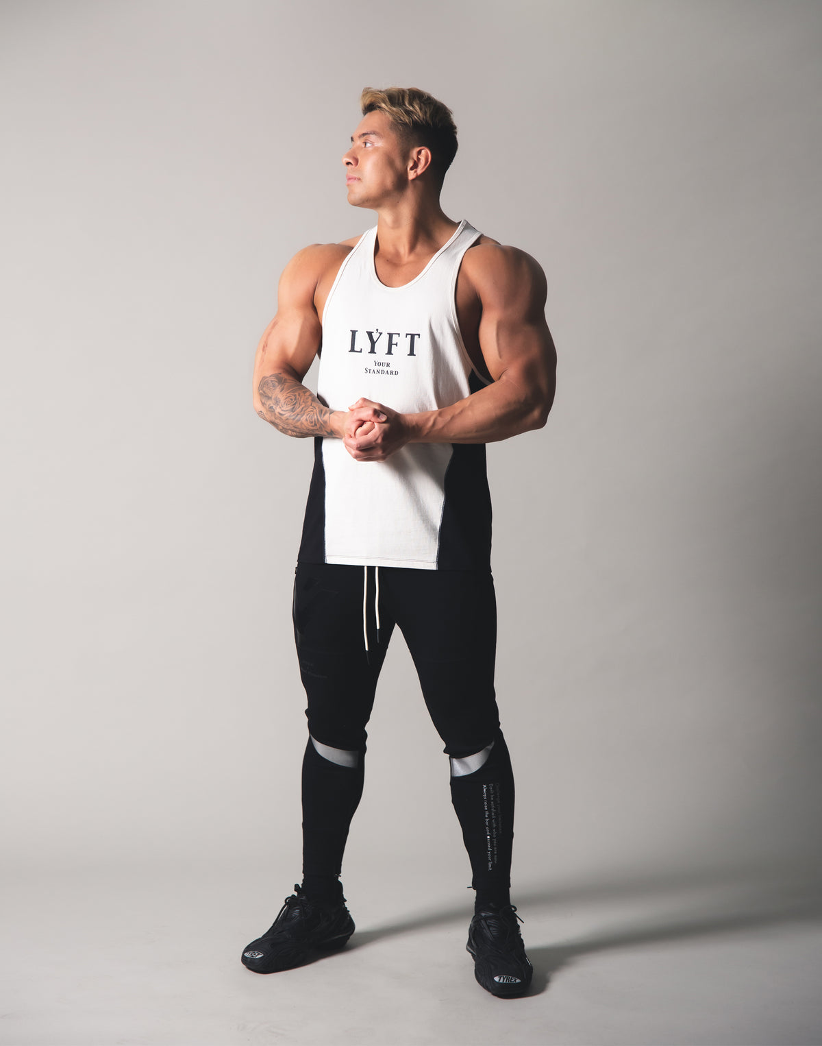 LYFT Logo Training Tanktop - Off White x Black