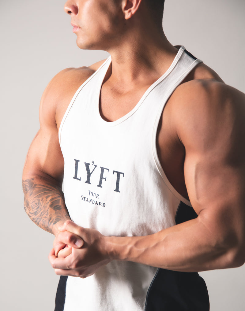LYFT Logo Training Tanktop - Off White x Black