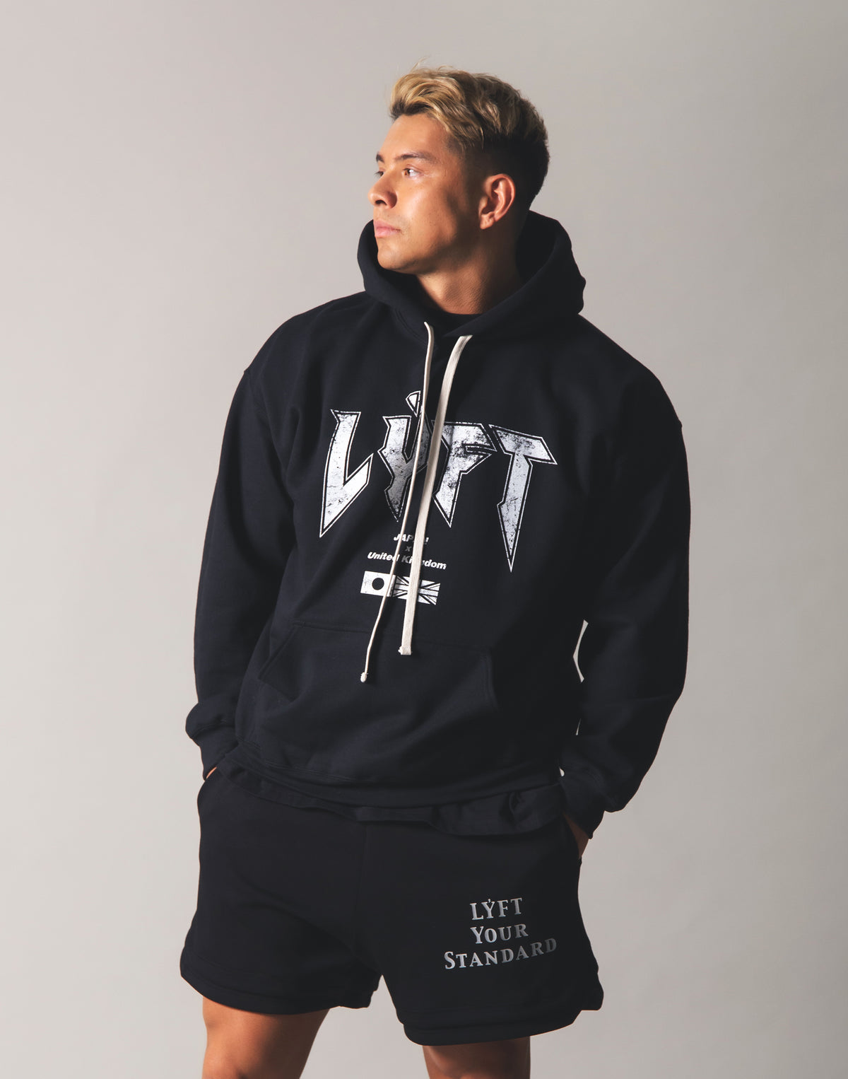 LÝFT London Punk Sweat Pullover - Black