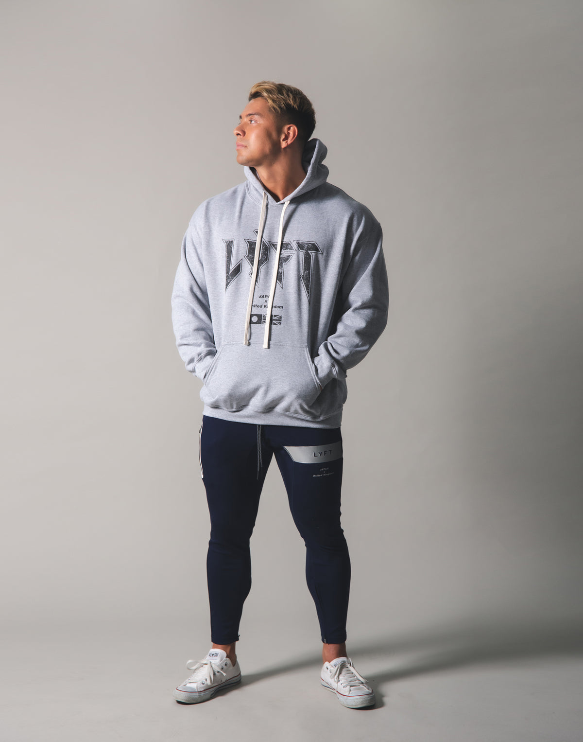 LÝFT London Punk Sweat Pullover - Grey