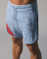 LÝFT Wide Stripe Shorts - L.Blue