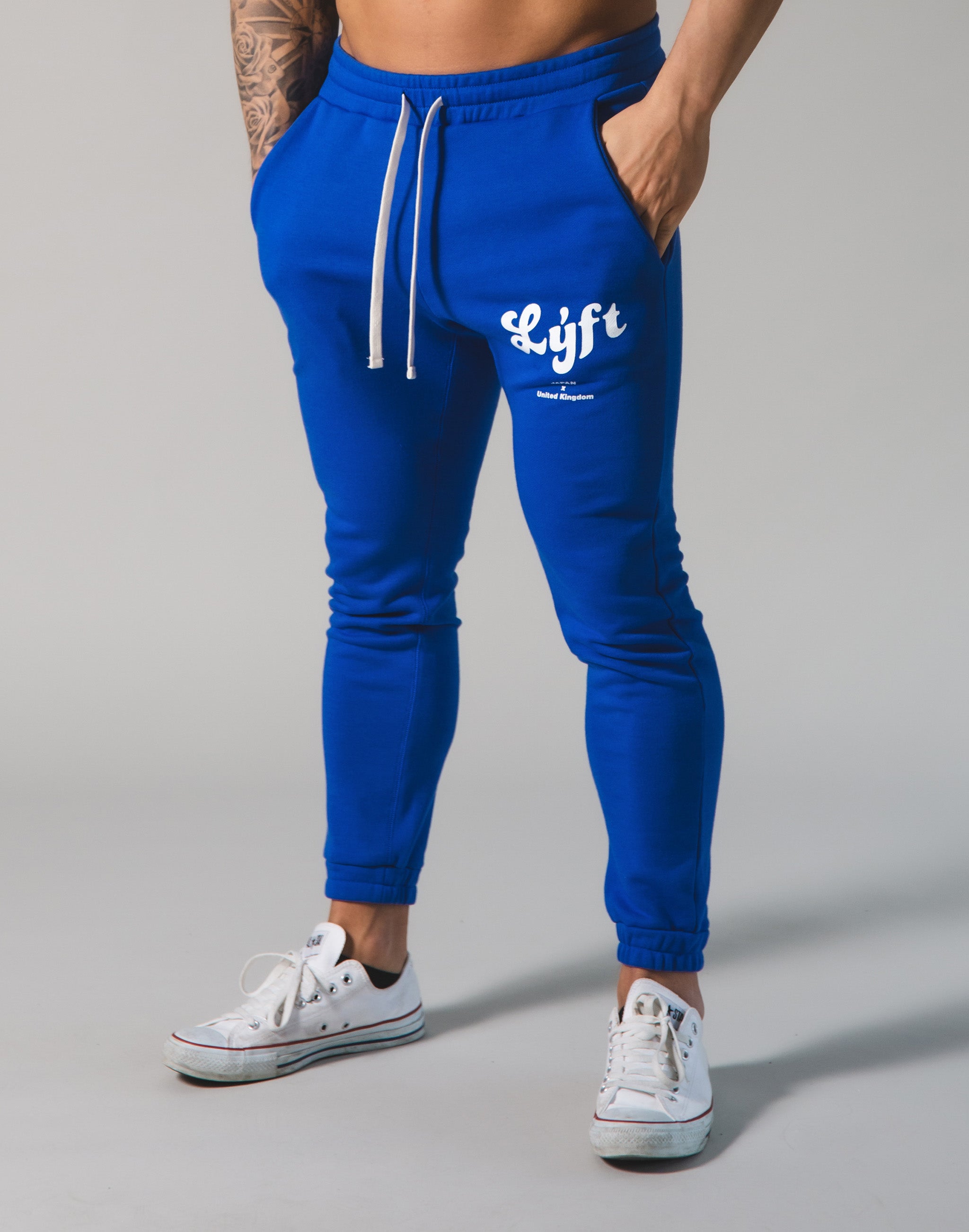 LÝFT OLD LOGO SWEAT PANTS リフト スウェット パンツ LÝFT Old Logo Sweat Pants - Blue