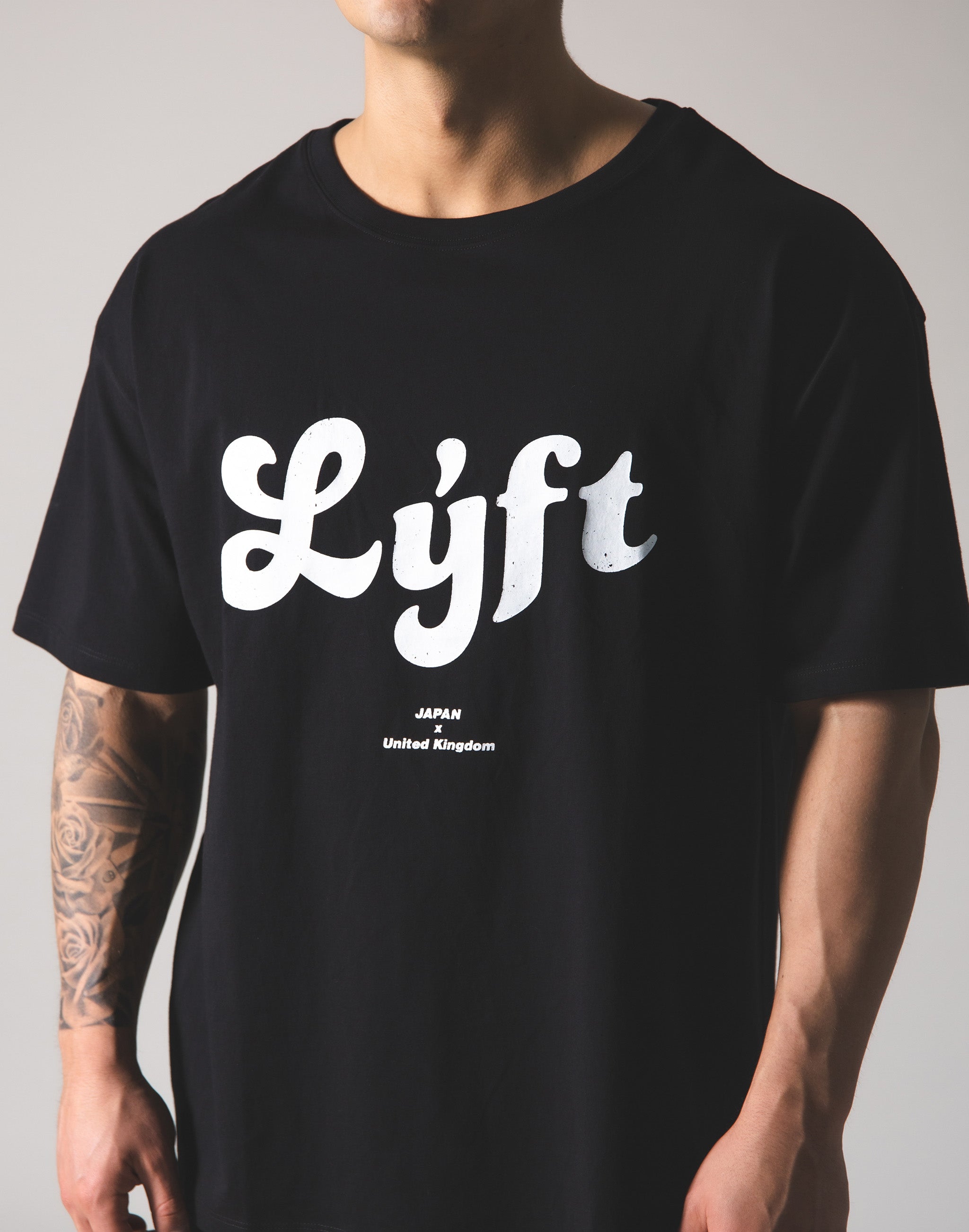 LÝFT Old Logo Big T-shirt - Black