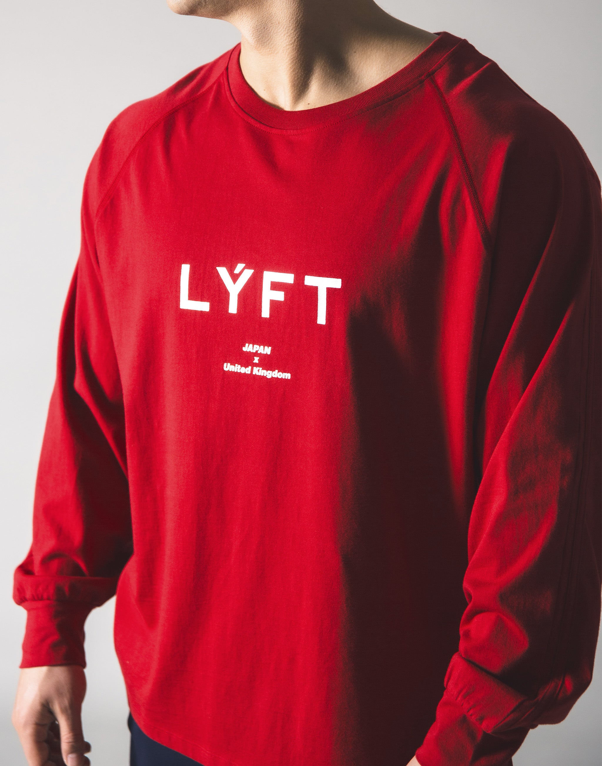 トップス LYFT VINTAGE THERMAL LONG T-SHIRT LYFT Logo Long T-shirt - Red – LÝFT