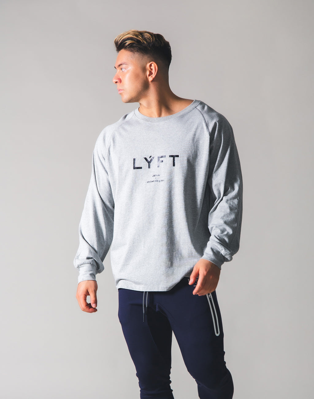 LYFT Logo Long T-shirt - Grey – LÝFT