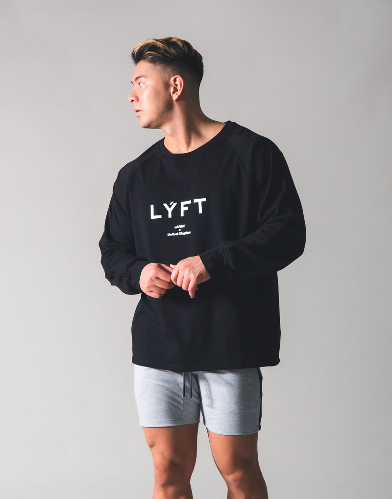 LYFT Logo Long T-shirt - Black – LÝFT