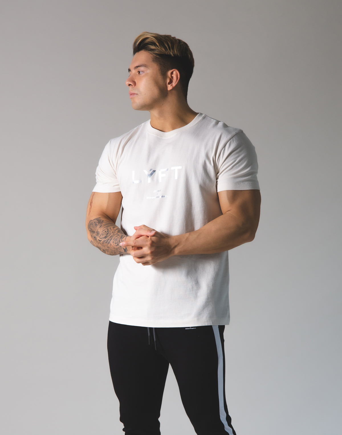 LÝFT Logo Standard T-Shirt - Off White