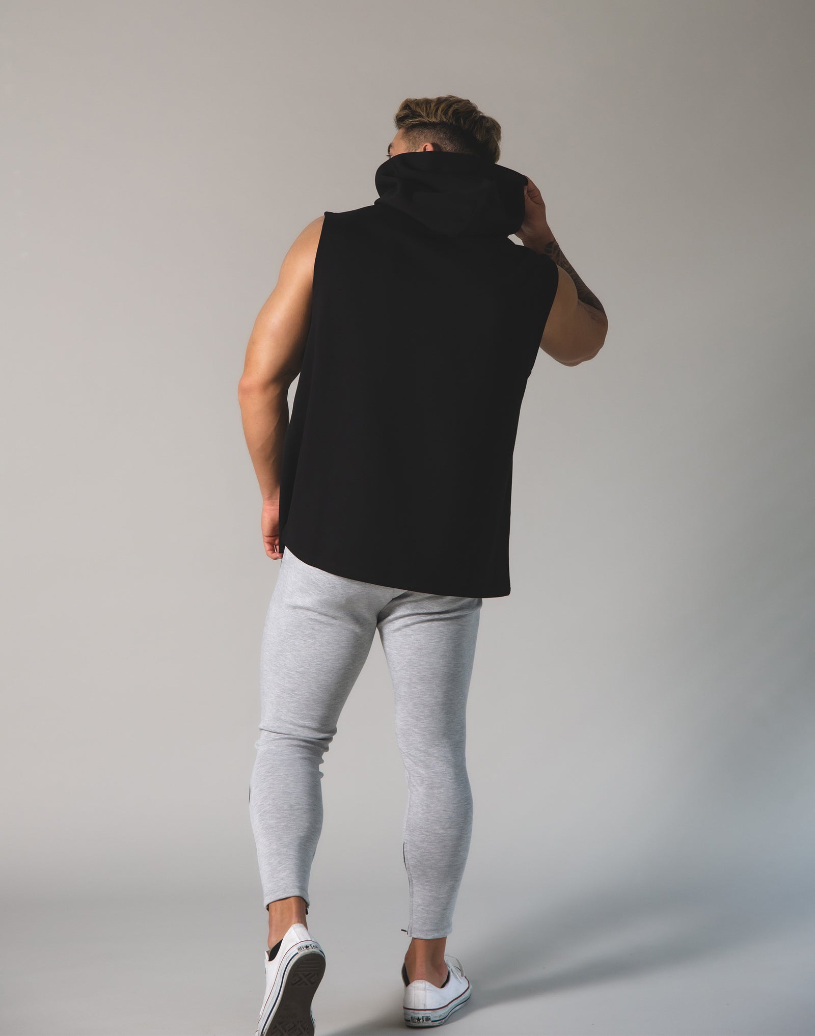 LÝFT 2Way Armhole Hoodie 3 - Black