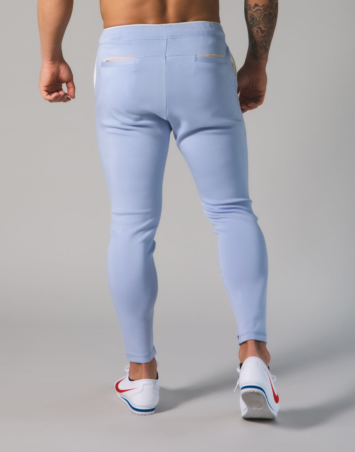 <transcy>2Way Stretch One Line pants 2-L.Blue</transcy>