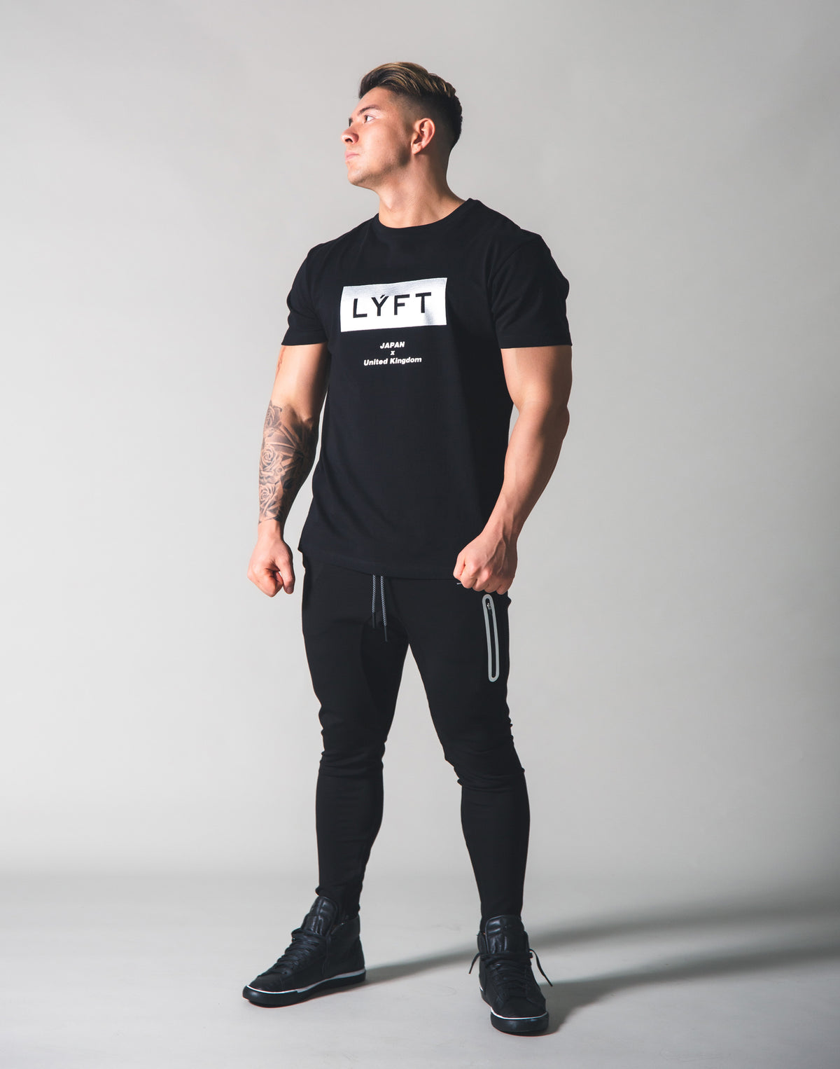 LYFT box Logo T-shirt - Black