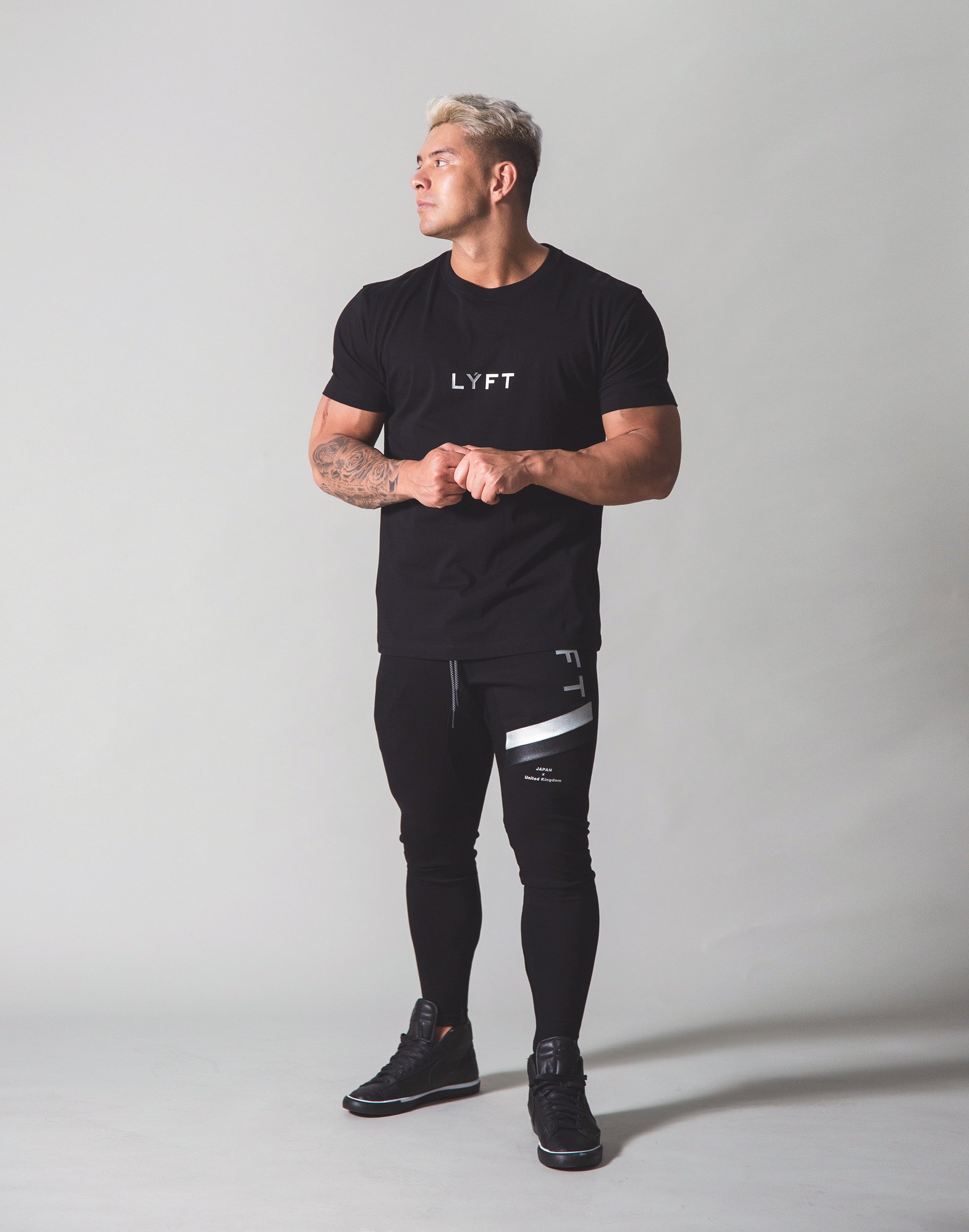 LÝFT Flag Standard T-Shirt - Black