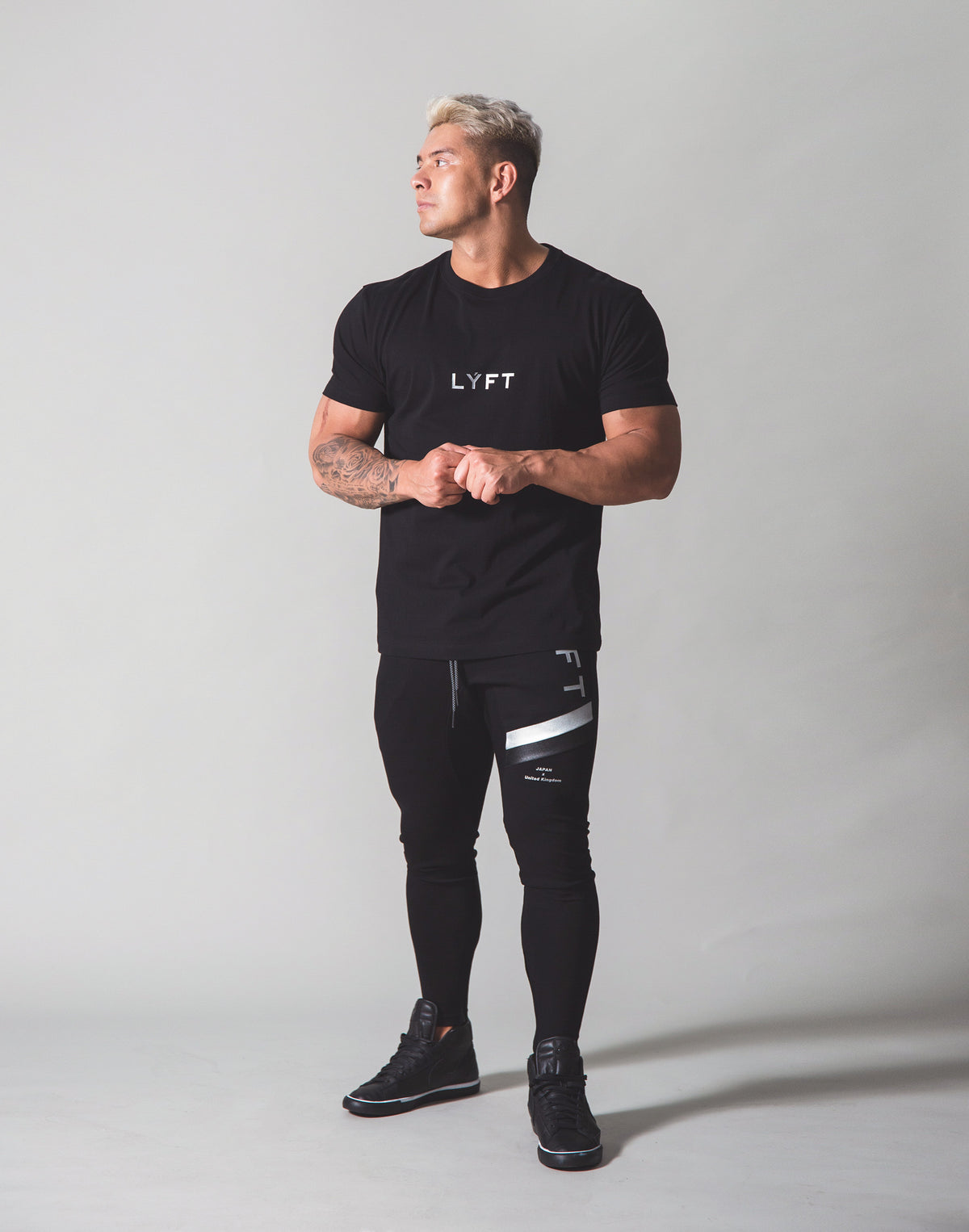 LÝFT Flag Standard T-Shirt - Black