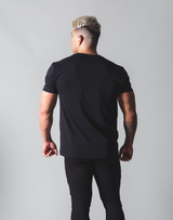 LÝFT Out Line Logo Standard T-Shirt - Black