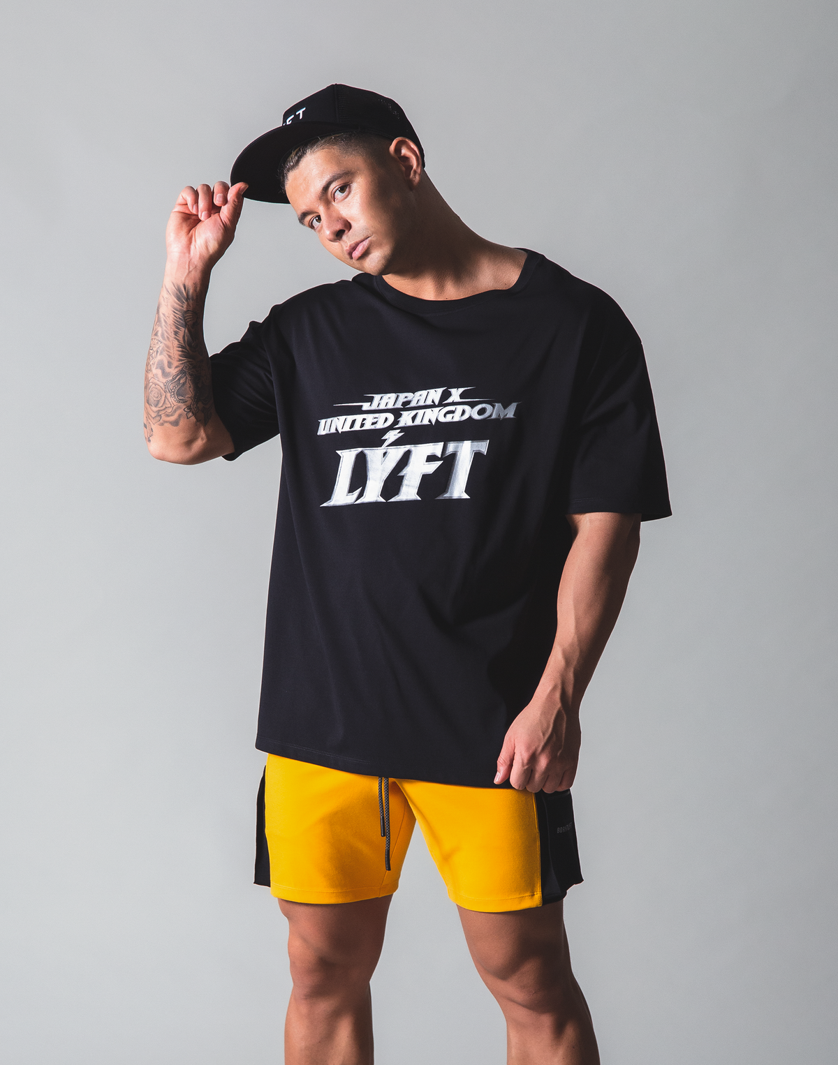 LÝFT Hard Rock Logo Big T-shirt - Black