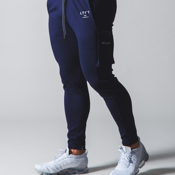 LYFT STRETCH SIDE CARGO POCKET PANTS 紺 LÝFT Stretch Side Cargo Pocket Pants - Navy