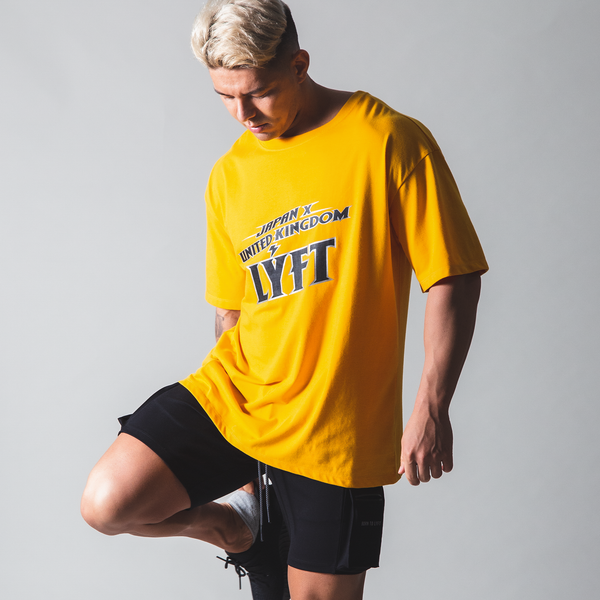 LYFT Tシャツ M LÝFT Hard Rock Logo Big T-shirt - Yellow
