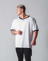LÝFT Neck Logo Big T-shirt - White
