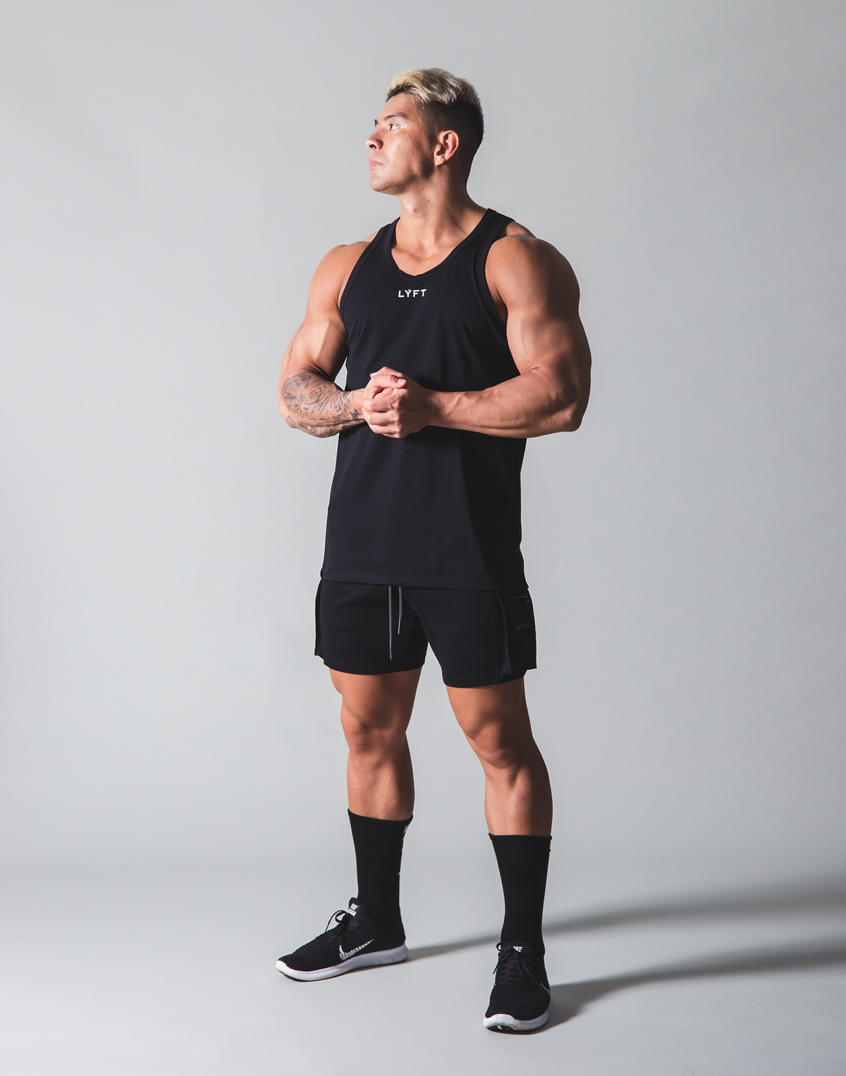 LÝFT Standard Fit Tanktop Rear Wappen - Black