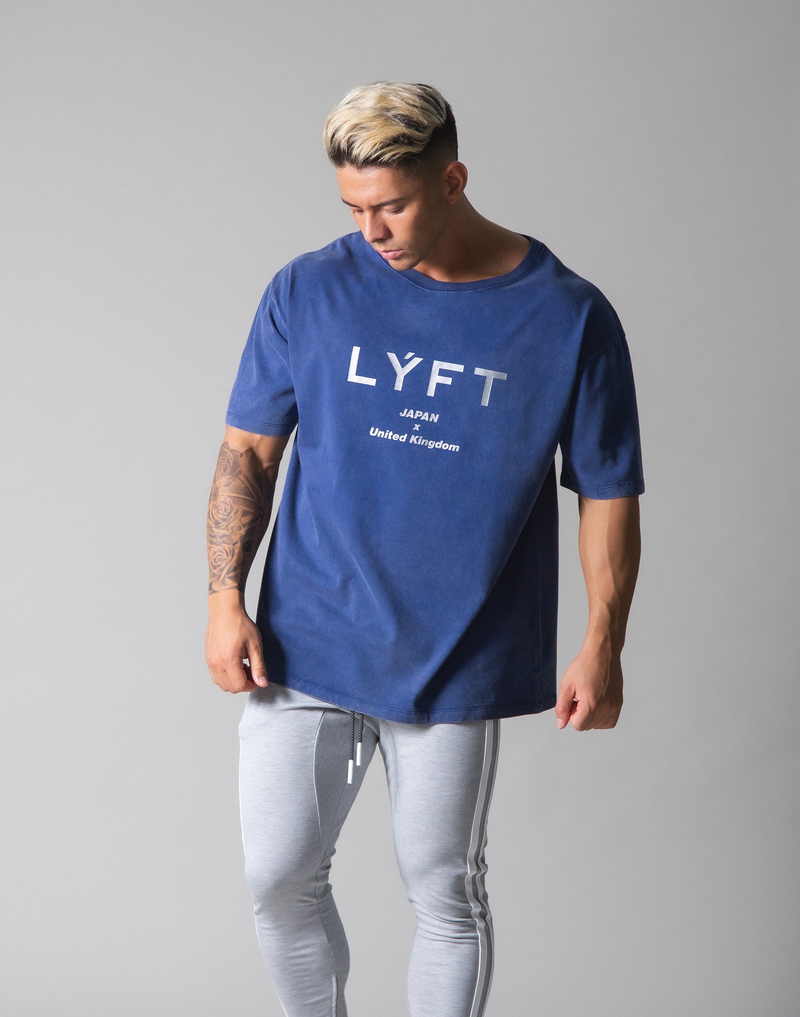 LYFT Standard Logo Vintage Big T-shirts - Navy – LÝFT