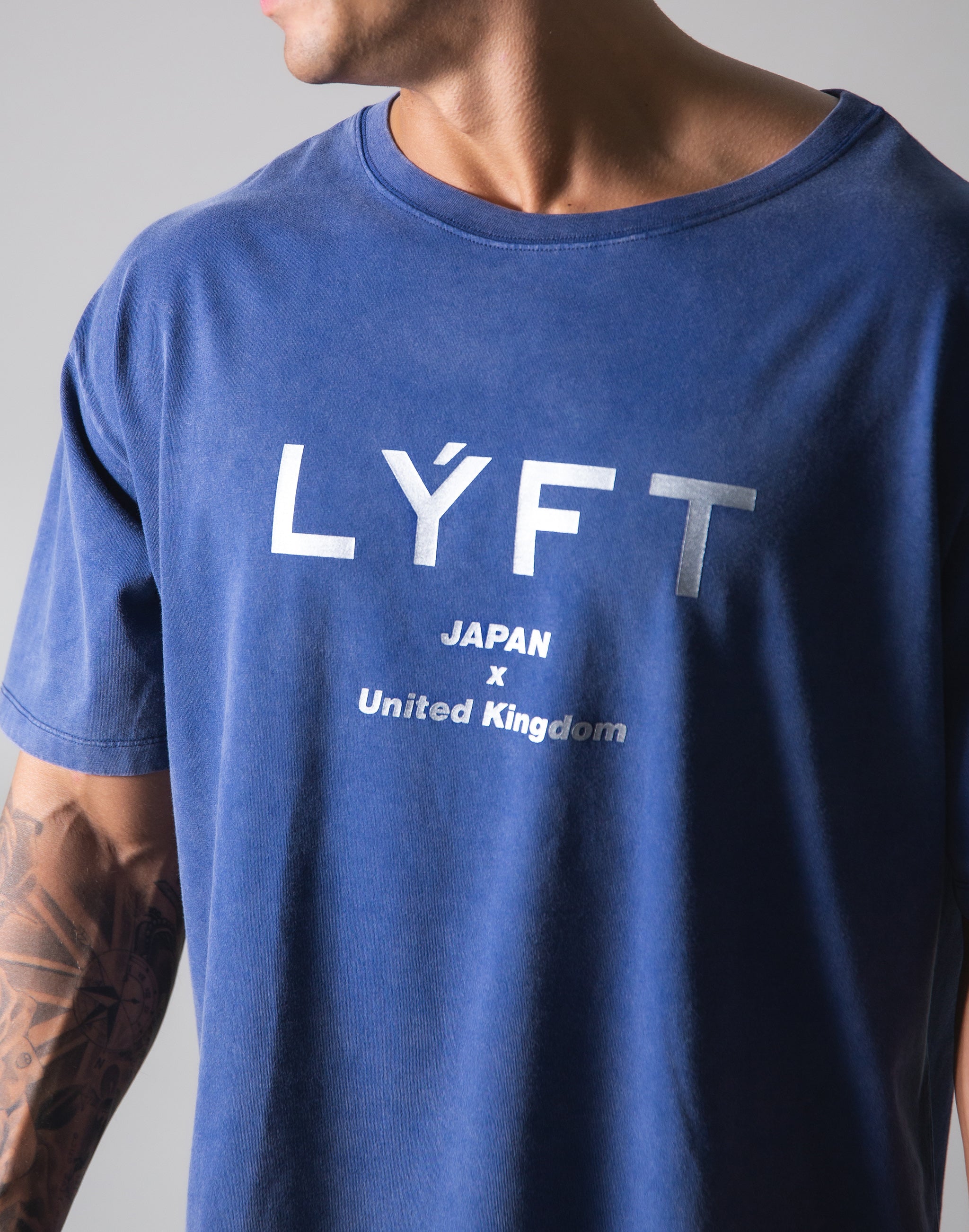 LYFT Standard Logo Vintage Big T-shirts - Navy – LÝFT