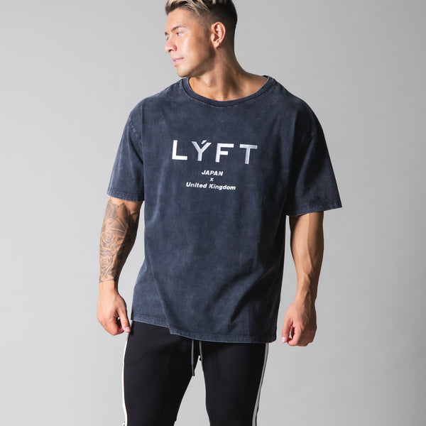 LYFT Standard Logo Vintage Big T-shirts - Black old