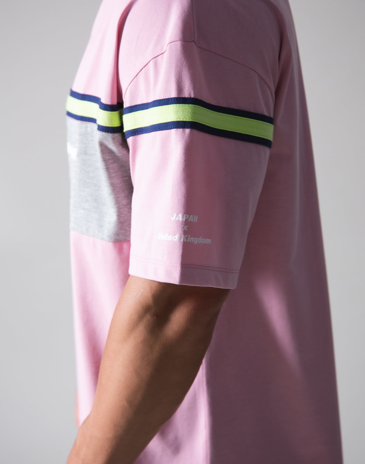 Separate Line Big T-shirts - Pink