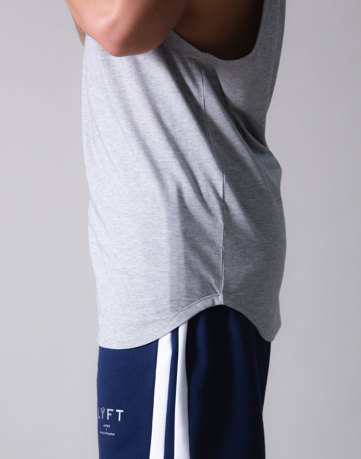LÝFT Flag Athletic Fit Tank Top - Grey