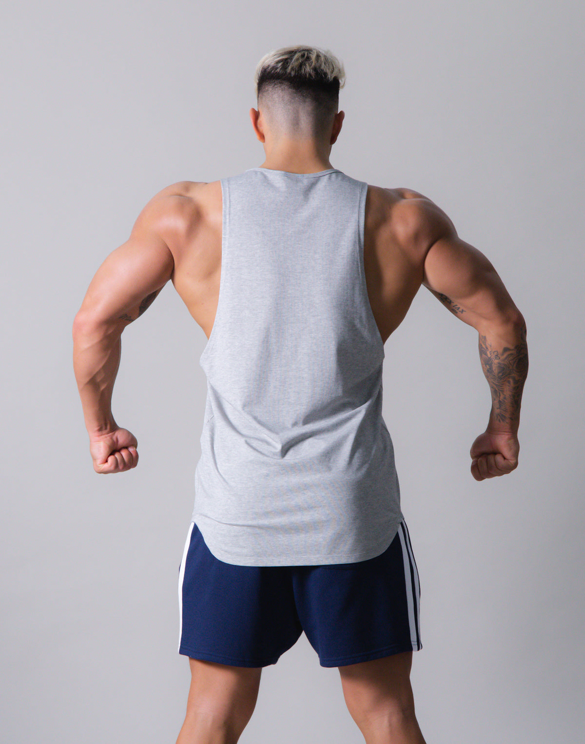 LÝFT Flag Athletic Fit Tank Top - Grey