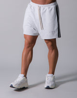 LÝFT 2 Line Sweat Shorts - Grey