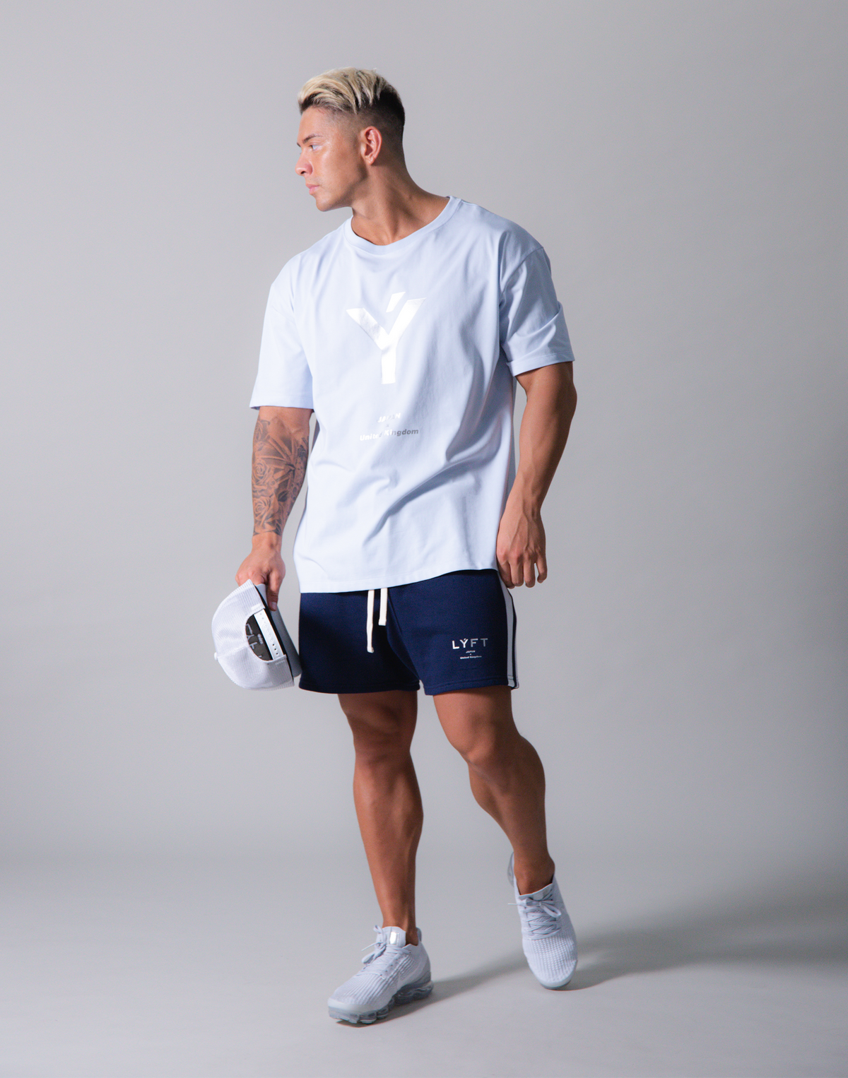 LÝFT Y Logo Big T-Shirt - L.Blue