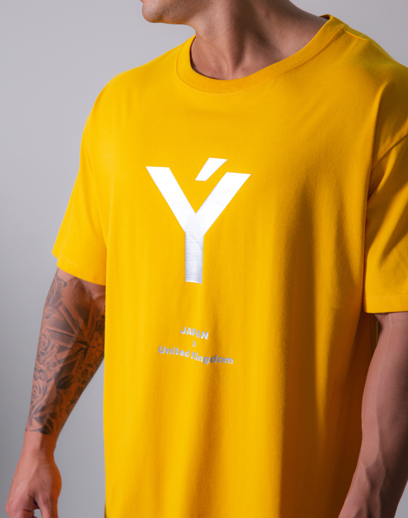 LÝFT Y Logo Big T-Shirt - Yellow