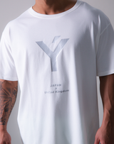 LÝFT Y Logo Big T-Shirt - White