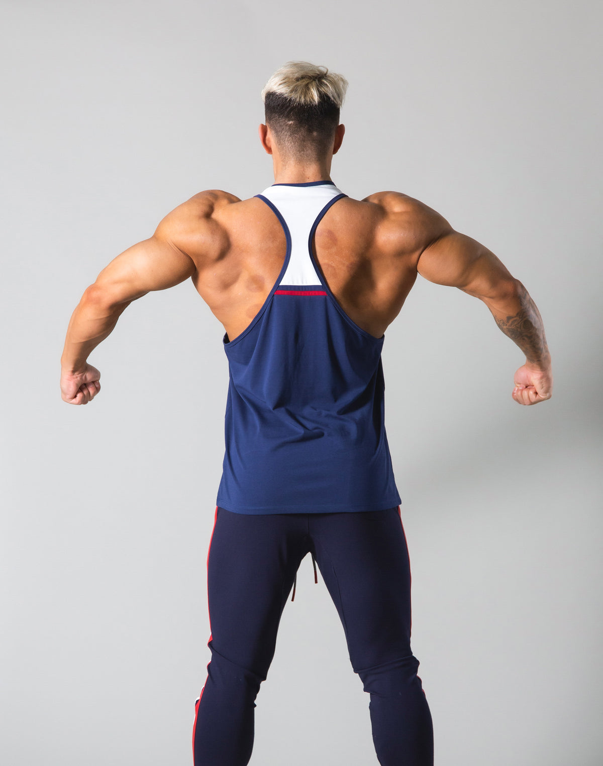 Round Separate Training Tanktop - Navy