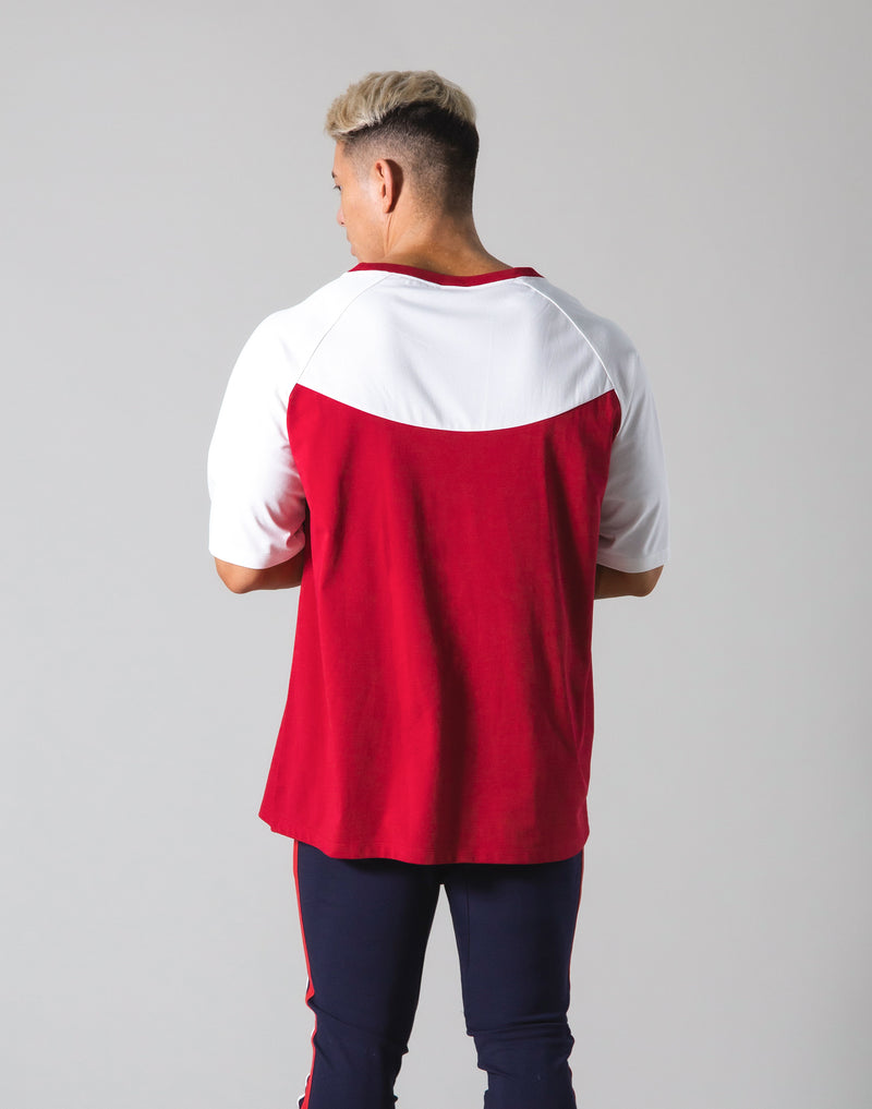 Round Separate Big T-shirts - Red